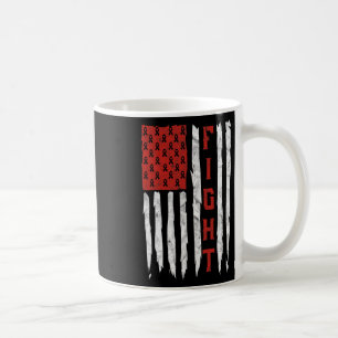 Herzkrankheiten Monat Vintag American Fla Kaffeetasse