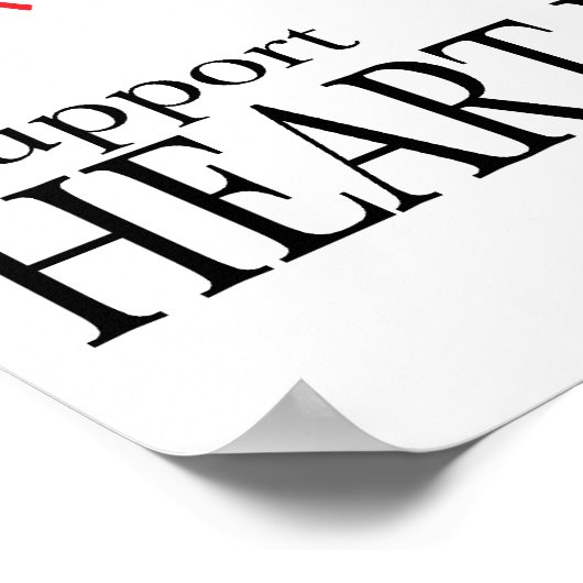 Herzkrankheitsbaum Poster (Ecke)