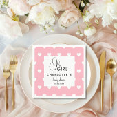 Herzkranz Babydusche Serviette