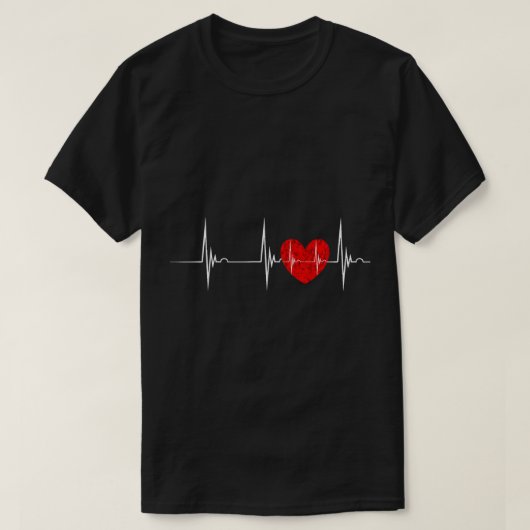 Herzkranz EKG Herzschlag Pulseline Cardiol T-Shirt (Design vorne)