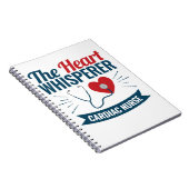 Herzkranz Herzflüstern Notizblock (Rechte Seite)