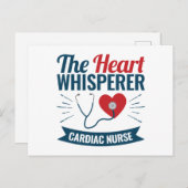 Herzkranz Herzflüstern Postkarte (Vorne/Hinten)