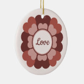 Herzkranz Keramik Ornament (Rechts)