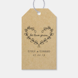 Herzkranz Lassend Liebe Gastgeschenk Hochzeit wach Geschenkanhänger