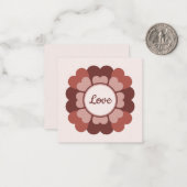 Herzkranz Mitteilungskarte (Vorderseite/Rückseite Beispiel)