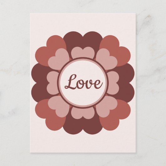 Herzkranz Postkarte (Vorderseite)