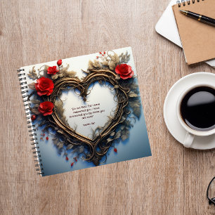 Herzkranz Zeit mit Jesus Journal verbringen Notizblock