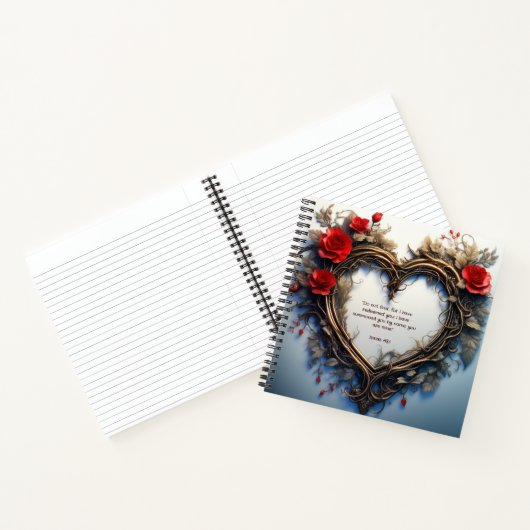 Herzkranz Zeit mit Jesus Journal verbringen Notizblock (Innenseite)