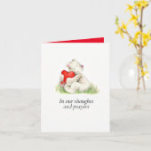 Herzkranzkrankheit in unseren Gedanken Karte (Gelbe Blume)