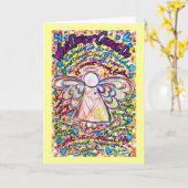 Herzkrebs im Frühjahr kann keine Grußkarte aktivie Karte (Gelbe Blume)