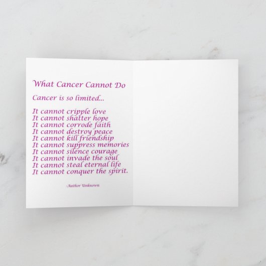 Herzkrebs im Frühjahr kann keine Grußkarte aktivie Karte (Innenseite)