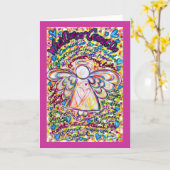 Herzkrebs im Frühjahr kann keine Grußkarte aktivie Karte (Gelbe Blume)