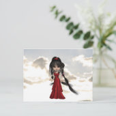 Herzkrebs Postkarte (Stehend Vorderseite)