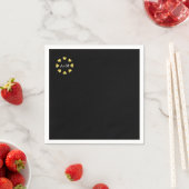 Herzkreis mit Initialen, Liebe Hochzeit Serviette (Beispiel)