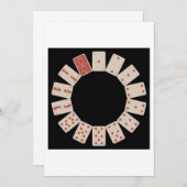 Herzkreislauf zum Kartenspielen Einladung (Vorne/Hinten)