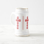 Herzkreuz Bierglas (Vorderseite Links)