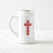 Herzkreuz Bierglas (Links)