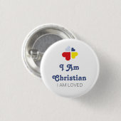Herzkreuz Button (Vorne & Hinten)