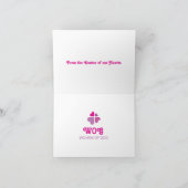 Herzkreuz Dankeskarte (Innenseite)