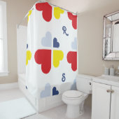 Herzkreuz Duschvorhang (Beispiel)