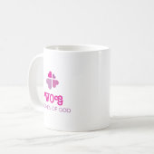 Herzkreuz Kaffeetasse (Vorderseite Links)