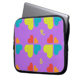 Herzkreuz Laptopschutzhülle (Vorderseite Links)