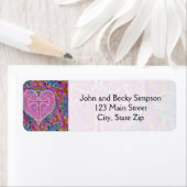 Herzkreuz Muster in rosa (Insitu)