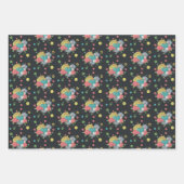 Herzkreuz-Muster mit Liebe verziert Geschenkpapier Set (Vorderseite)