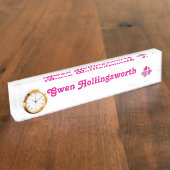 Herzkreuz Namensplakette (Seite)