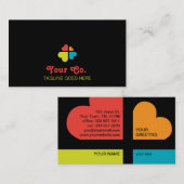 Herzkreuz Visitenkarte (Vorne/Hinten)