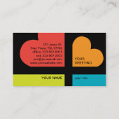 Herzkreuz Visitenkarte (Rückseite)