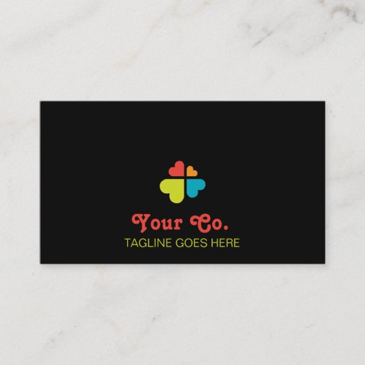 Herzkreuz Visitenkarte (Vorderseite)