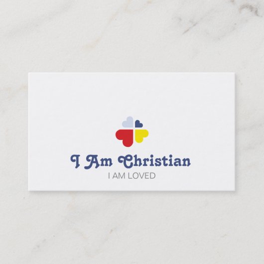 Herzkreuz Visitenkarte (Vorderseite)