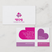 Herzkreuz Visitenkarte (Vorne/Hinten)