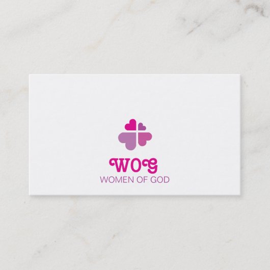 Herzkreuz Visitenkarte (Vorderseite)