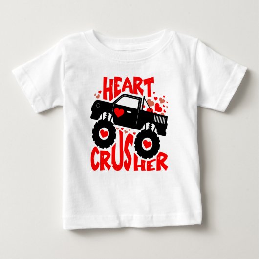 Herzkreuzer, Grafikdruck Valentinstag Baby T-shirt (Vorderseite)