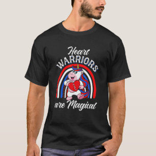 Herzkrieger Regenbogen Magisches Einhorn Rot und B T-Shirt