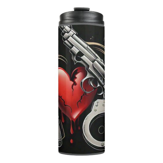 "Herzkriminalität" Thermosbecher (Vorderseite)