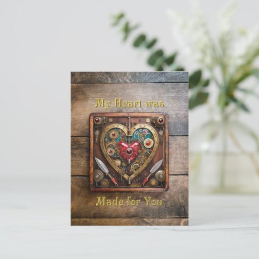 Herzkrümel und -gepäck für Krieger Postkarte (Stehend Vorderseite)