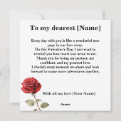 Herzkrümelkarte Feiertagskarte (Rückseite)