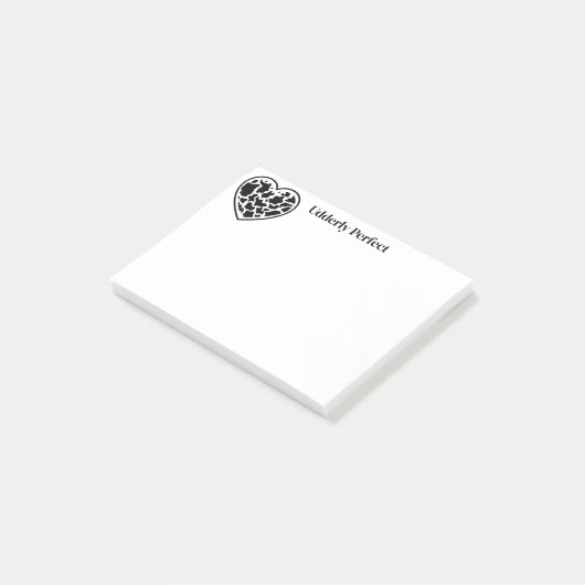 Herzkuh Post-it Klebezettel (angewinkelt)