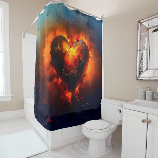 Herzkunst Duschvorhang (Beispiel)