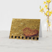 Herzkunst Karte (Gelbe Blume)