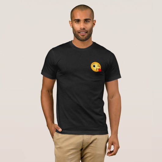 Herzkuss emoji T-Shirt (Vorne ganz)
