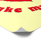 Herzlächeln - romantisches Zitat Poster (Ecke)