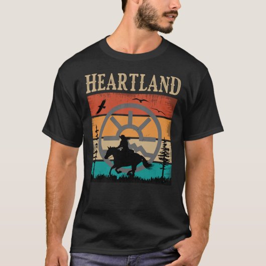 Herzland, Herzland Ranch, Sonnenuntergang Kernland T-Shirt (Vorderseite)