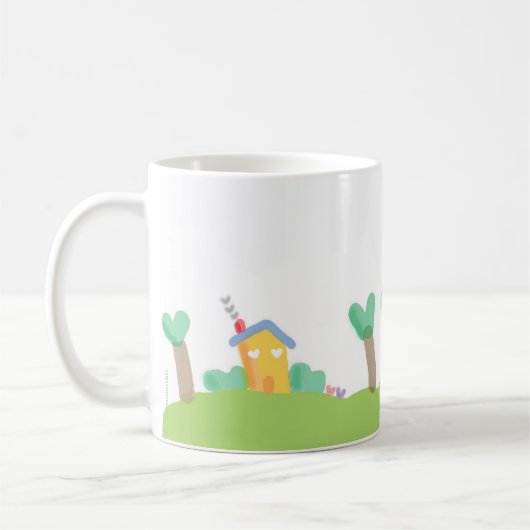 "Herzland" Kaffeetasse (Links)