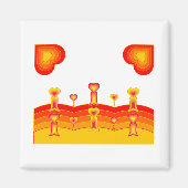 Herzlandschaft Magnet (Vorne)