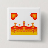Herzlandschaft-Taste Button (Vorderseite)