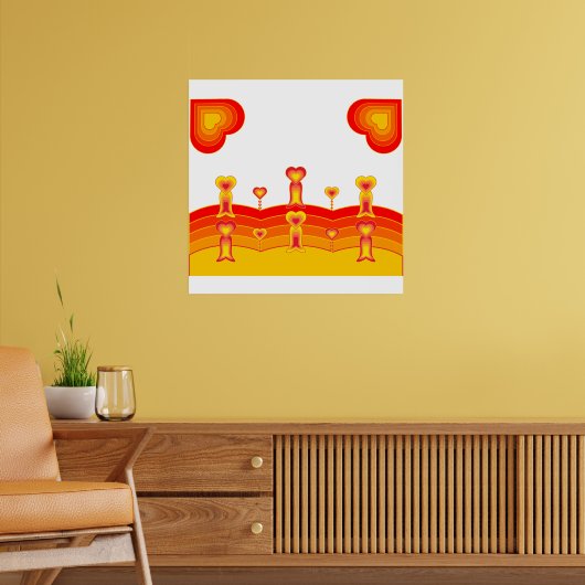 Herzlandschafts-Plakat Poster (Wohnzimmer 2)